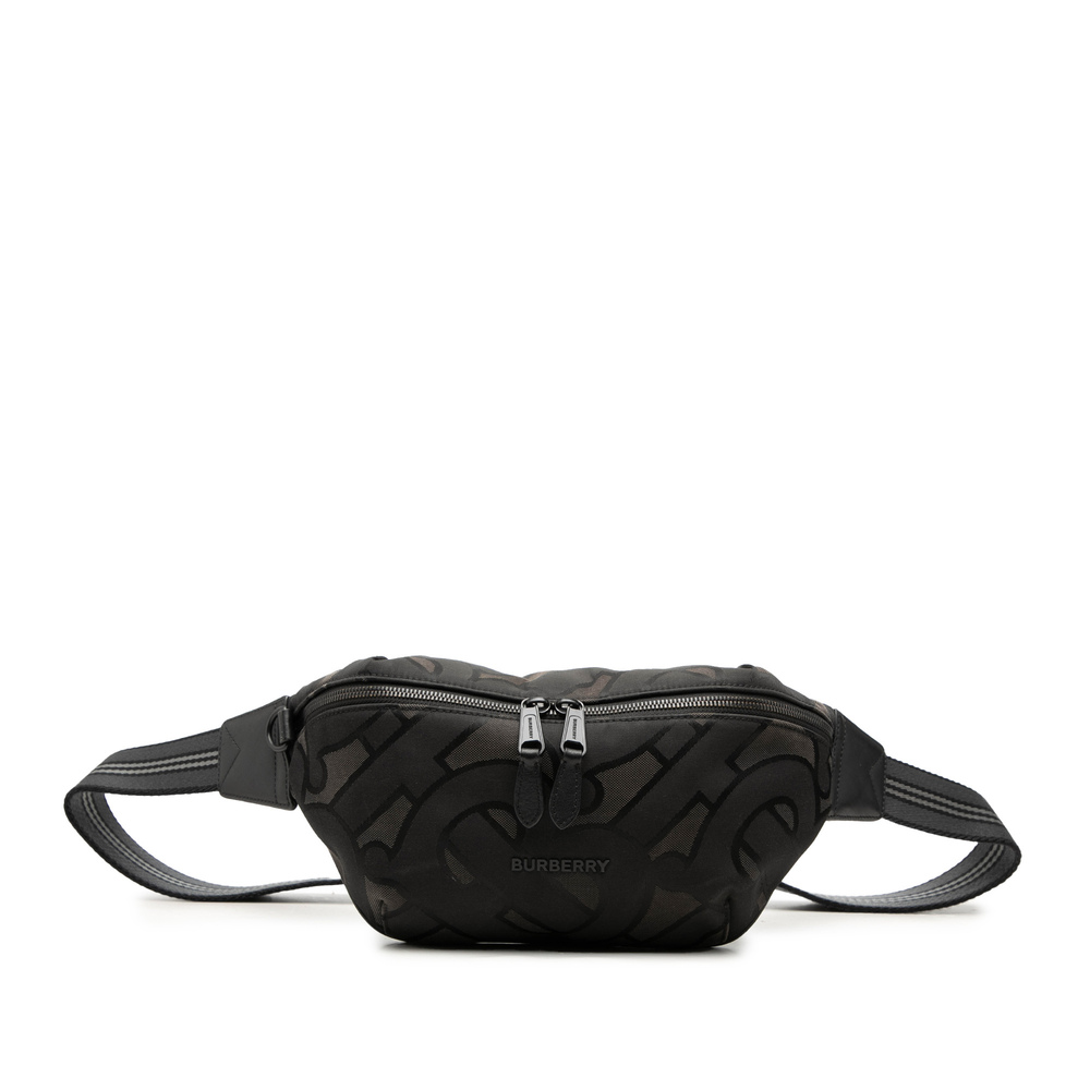 Pre-Loved Burberry TB Monogram Nylon Sonny Belt Bag